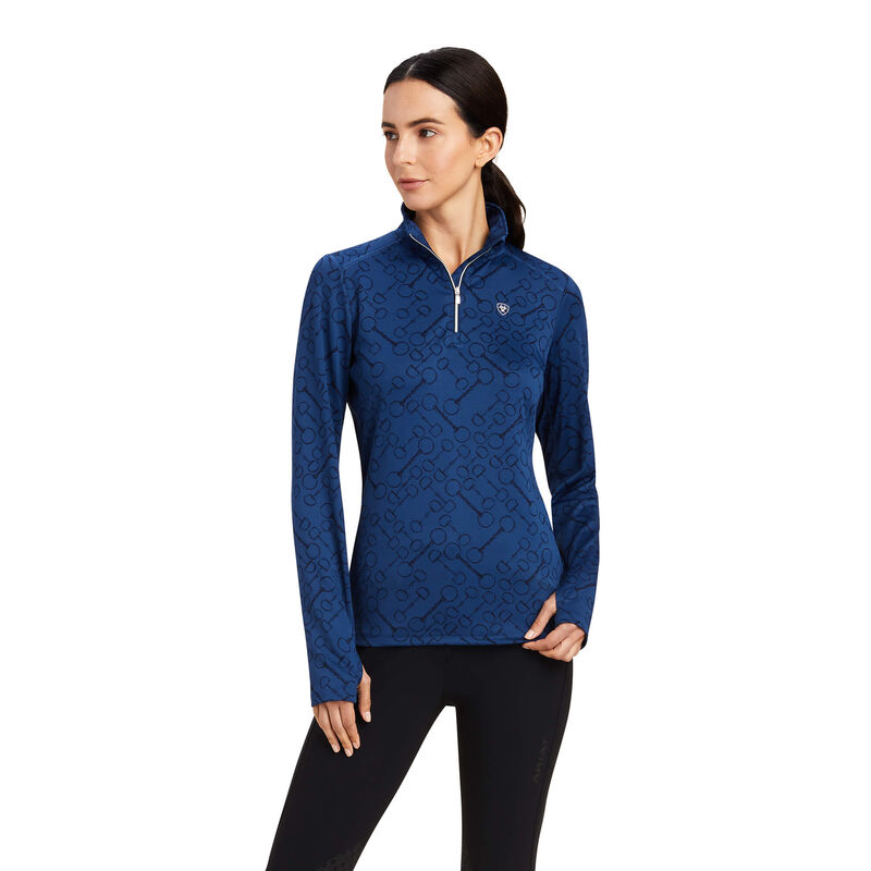 Ariat Hemden Damen - Prophecy 1/4 Zip DunkelBlau ( UAZIC-0854 )